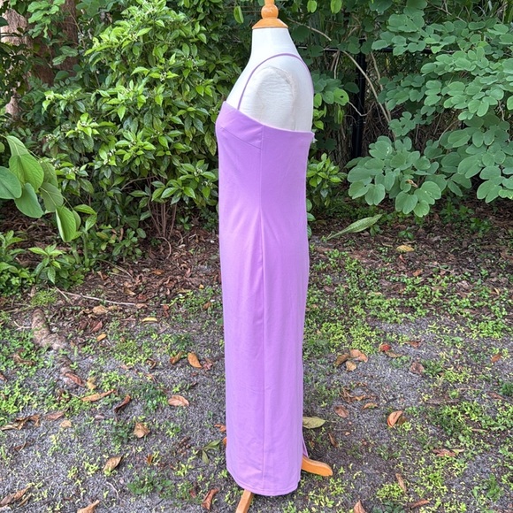 e by egreis lavender midi dress, size large - Picture 3 of 6